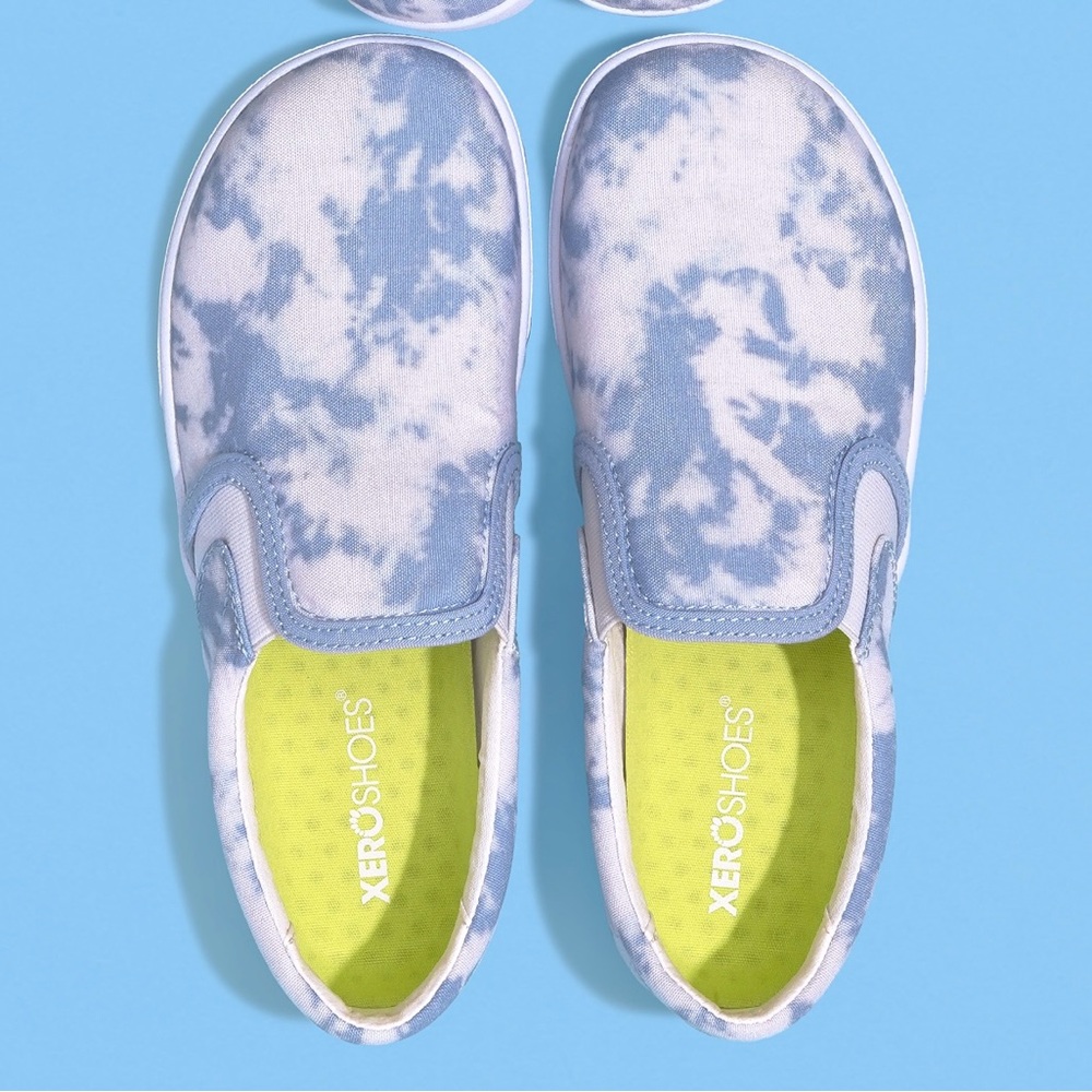 Xero Shoes Dillon Canvas Slip On Shoes Kids Size 3 Skyway graphic